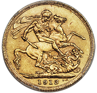 1913C Gold Sovereign