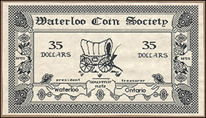 W.C.S. 35th Anniversary Currency, Prototype 1, Back