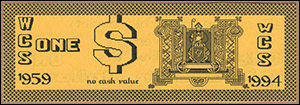 W.C.S. 35th Anniversary Currency, Submission 2, Front