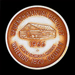 1966 Banquet Medal Gold Plate Reverse