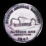 1967 Banquet Medal Silver Reverse