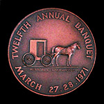 1971 Banquet Medal Bronze Reverse