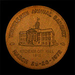 1972 Banquet Medal Gold Plate Reverse