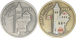 W.C.S. 2026 Galt Fire Hall Medal Standard Set of Two